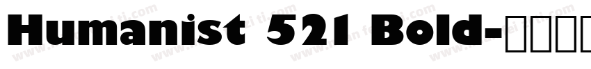 Humanist 521 Bold字体转换